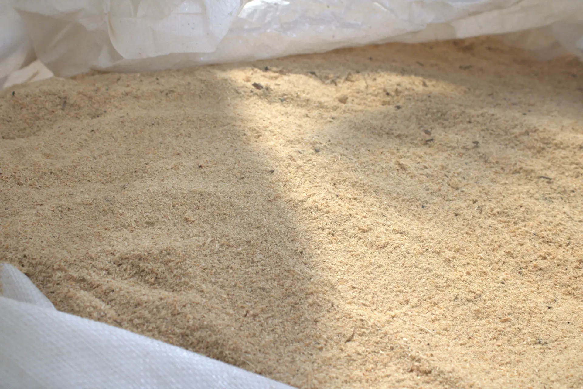 Feine Sägespäne im Big Bag